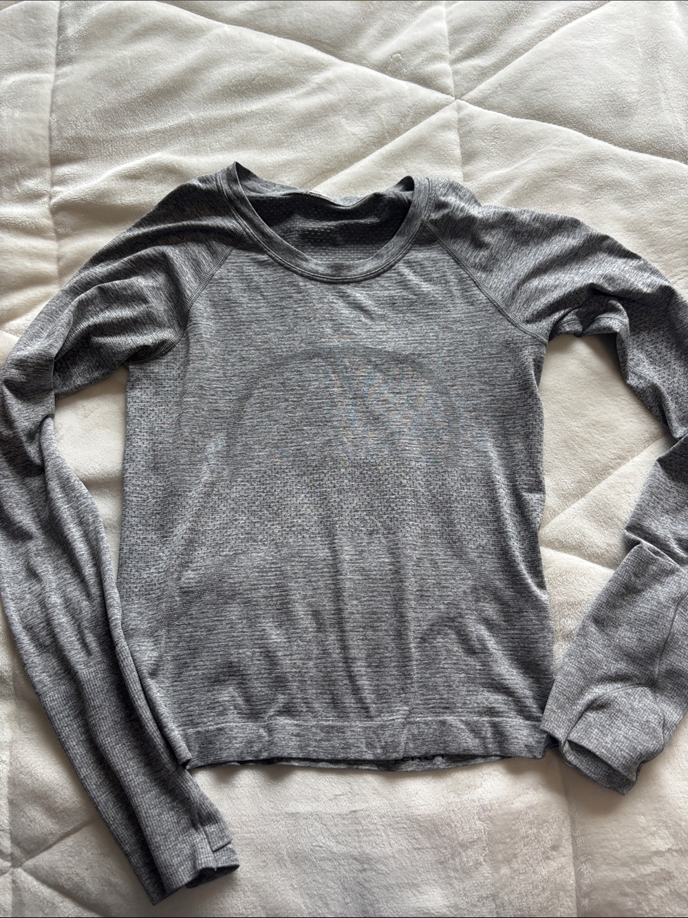 Lululemon Grey Swiftly Tech Long Sleeve Athletic Crewneck